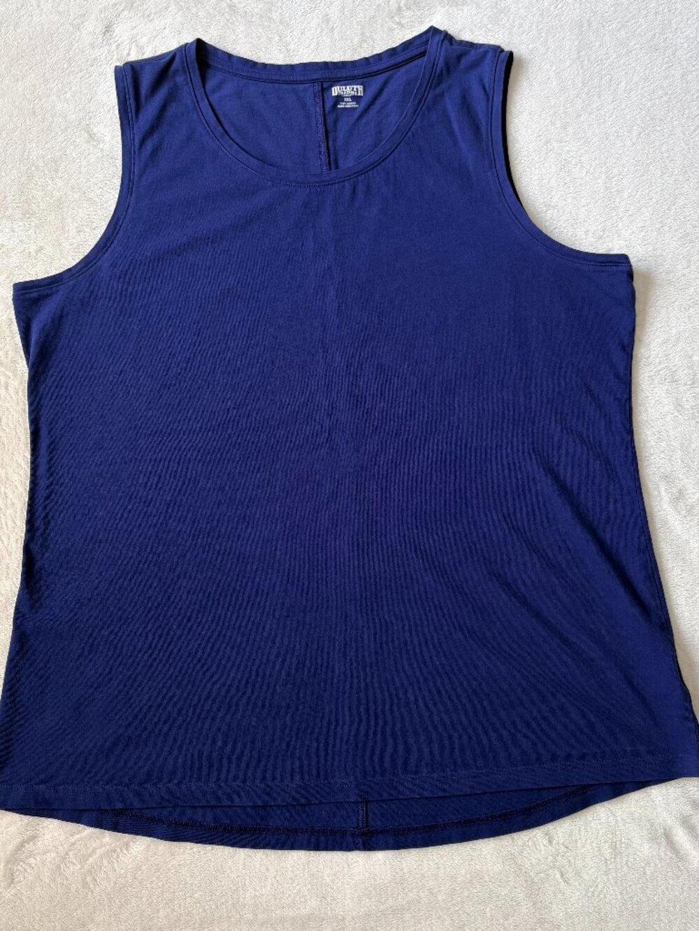 Duluth Trading Co Blue XXL Lightweight Longtail T Tank Top 53265 Cotton 2XL
